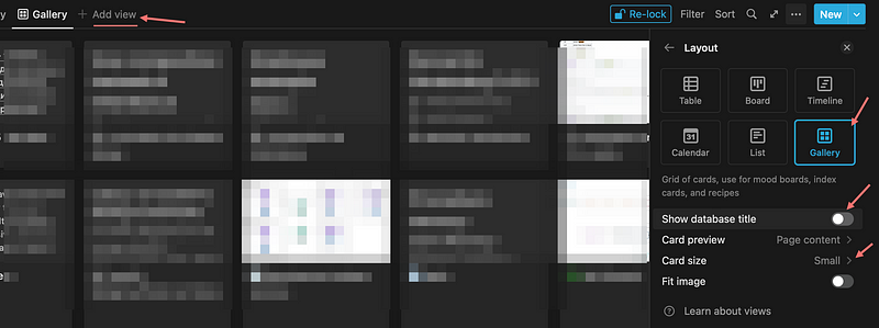 add view layout