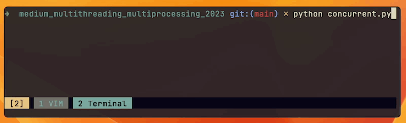 concurrent run